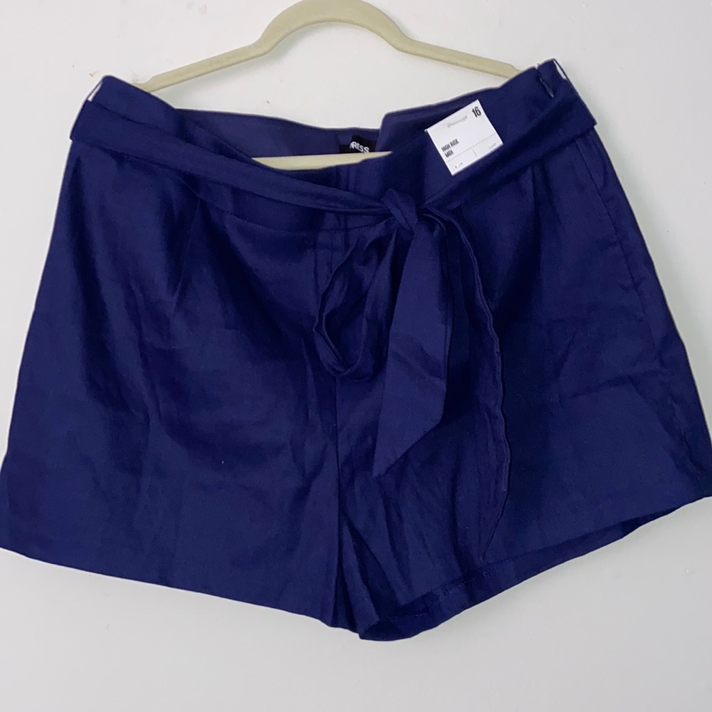 EXPRESS High Rise Midi Shorts with belt